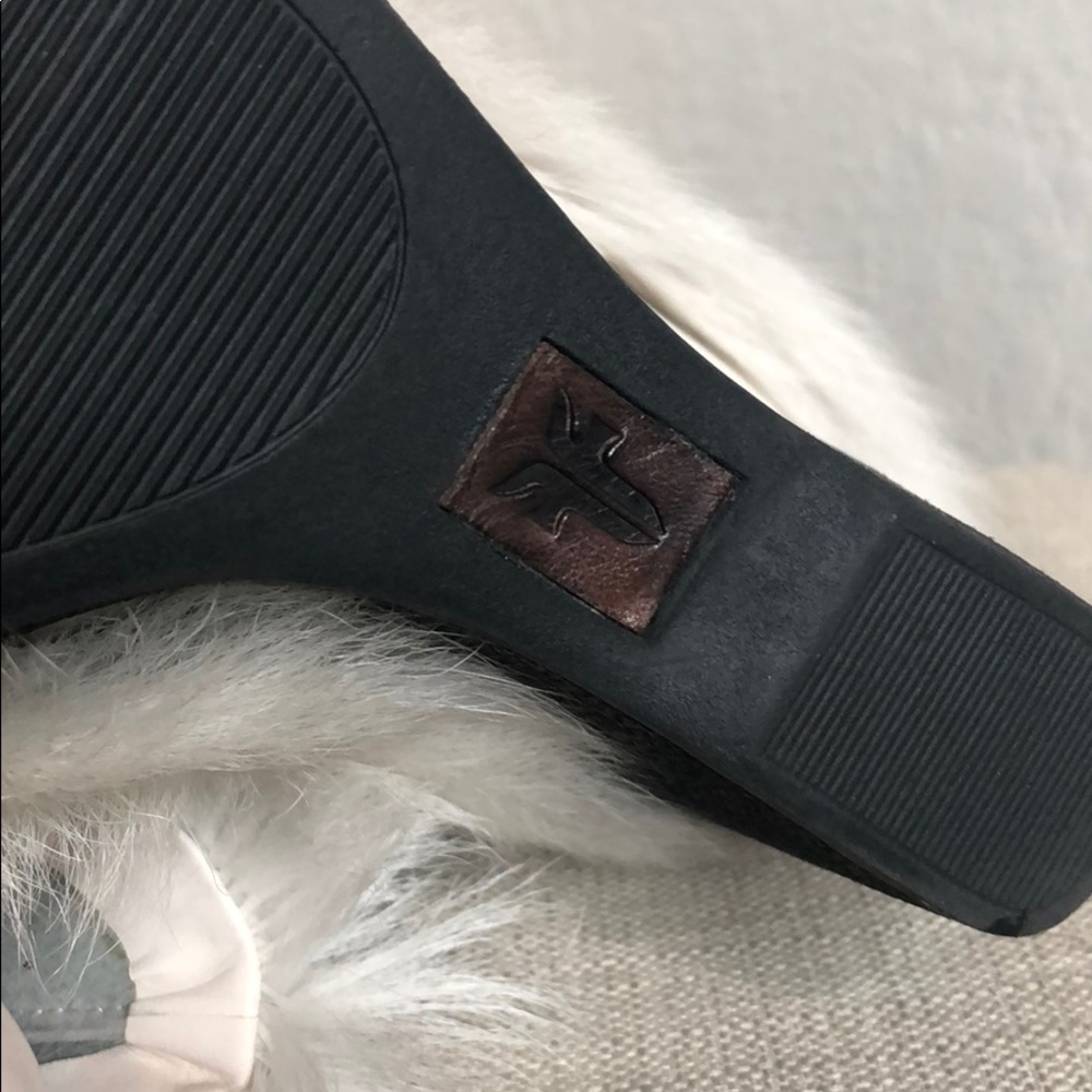 Anna Sui x Frye Collab Goat Fur Wedge Mukluk Boots - Picture 7 of 8